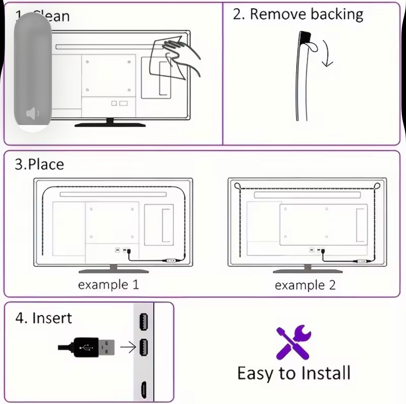 LED Strip Lights USB 5-20m RGB Colour Changing Tape for TV Kitchen Cabinet