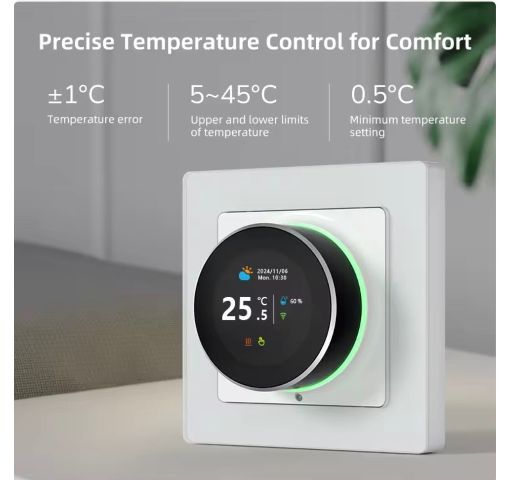 Avatto WT20R WiFi Smart Knob Thermostat – Electric Floor Heating & Water/Gas Boiler