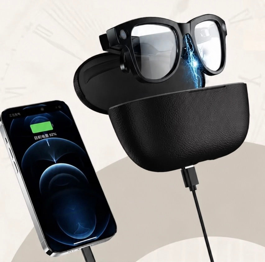 AI Smart Glasses 4K HD Camera Sunglasses WIFI BT Call Audio Record Translation