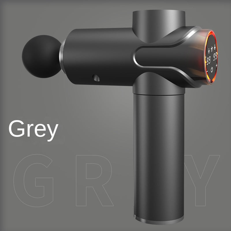 99-Speed Rechargeable Massage Gun with LCD Touch Screen and 4 Massage Heads