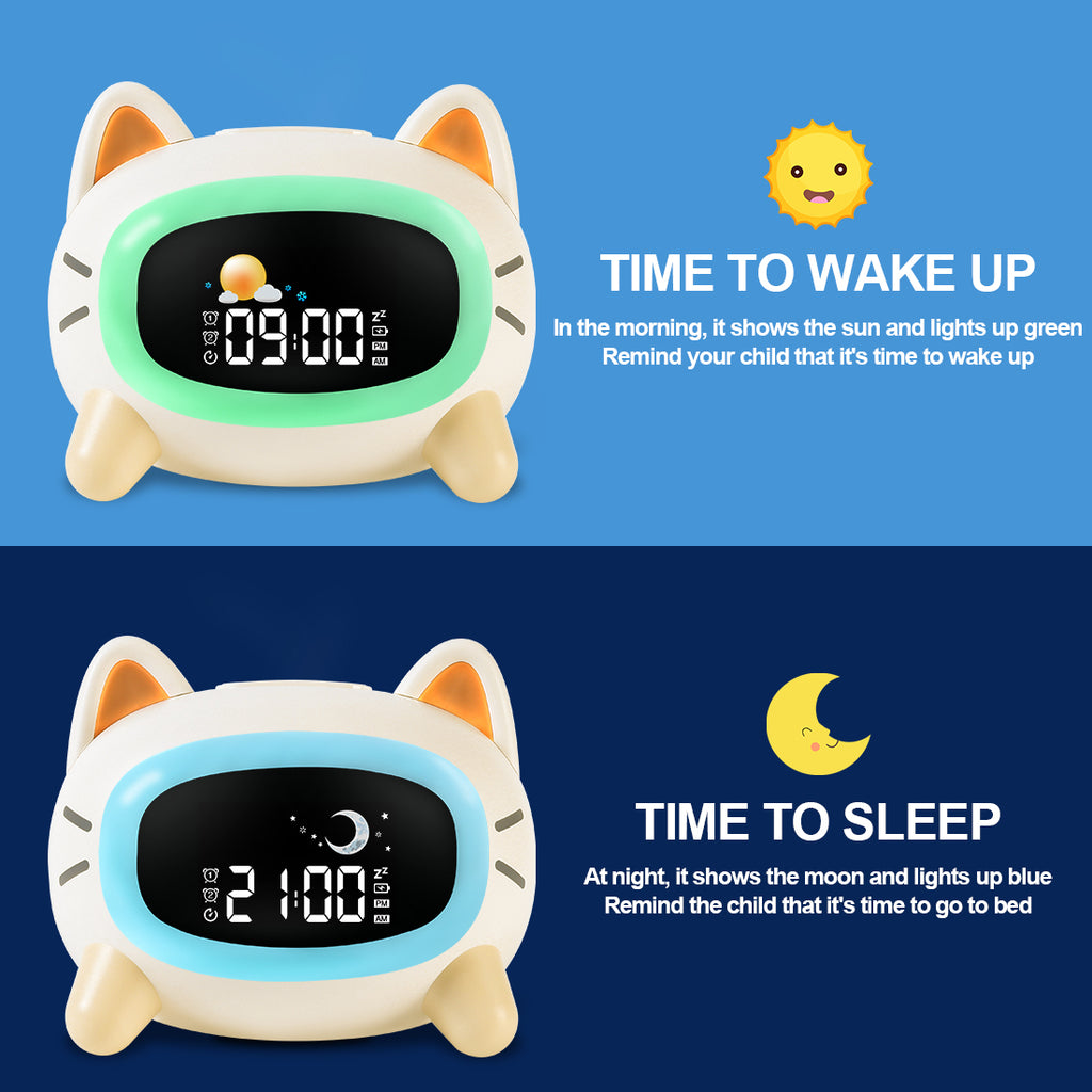 Kids Sleep Trainer & Sunrise Alarm Clock with 7-Colour Night Light & White Noise Machine