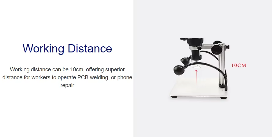 Digital USB Stereo Microscope 1200X with 7" HD Display & LED Light