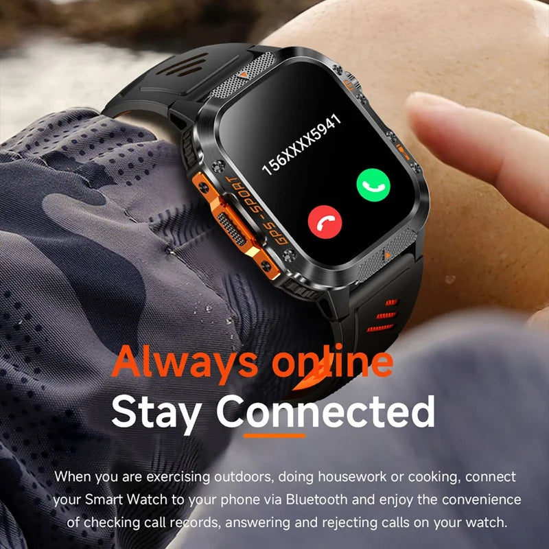 HT36 GPS Smartwatch with LED Flashlight & Bluetooth Calling