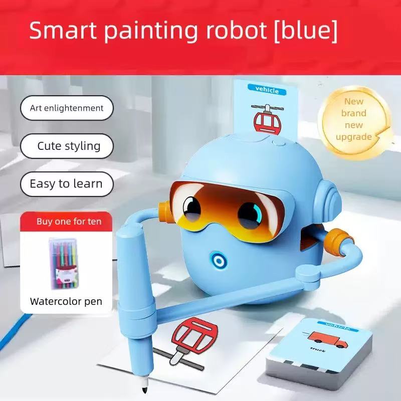 AI Drawing Robot for Kids, Interactive Automatic Drawing Educational Toy
