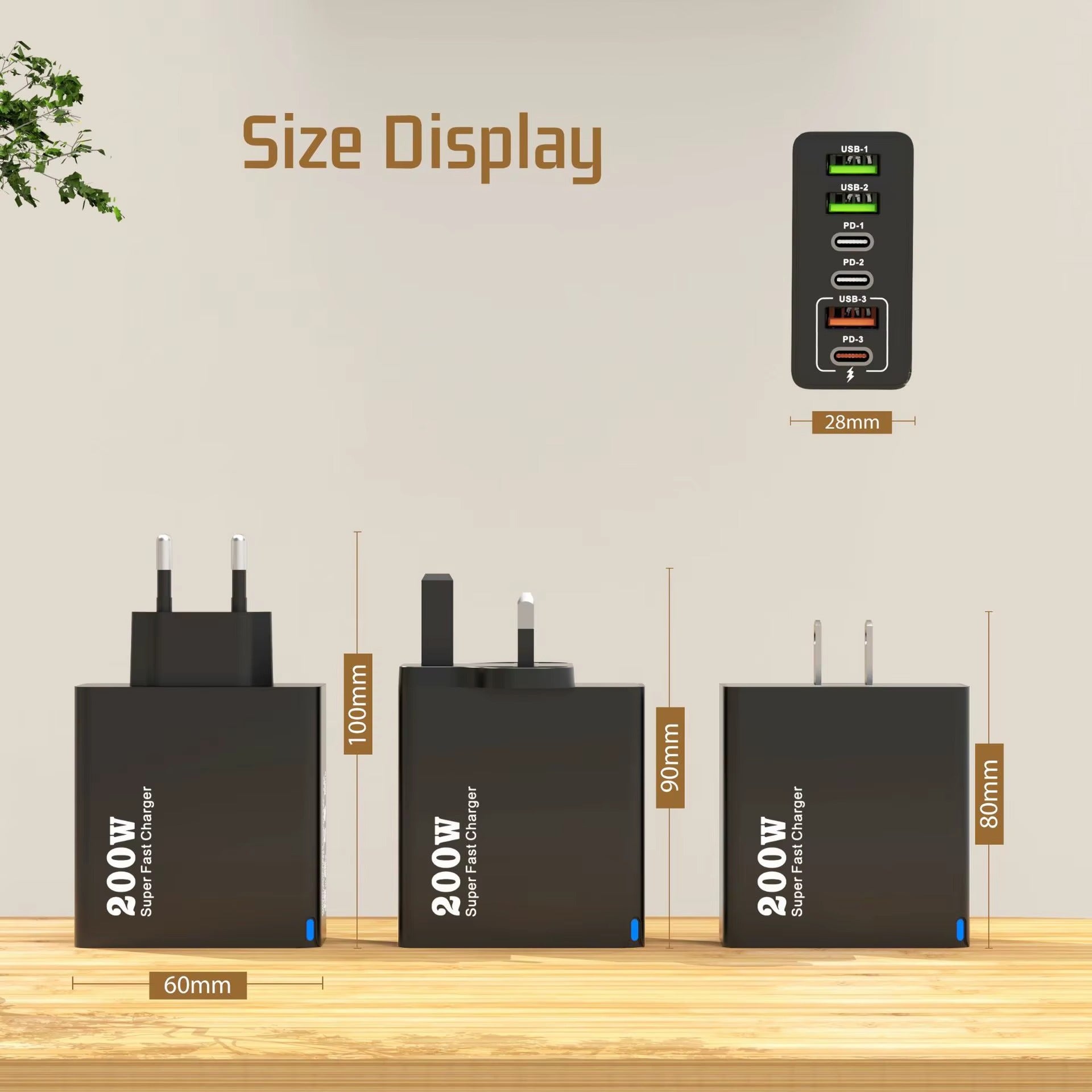 6-Port USB Charging Hub – 200W Fast Charger with USB-A & USB-C | UK Plug - Jackson’s Cool Stuff