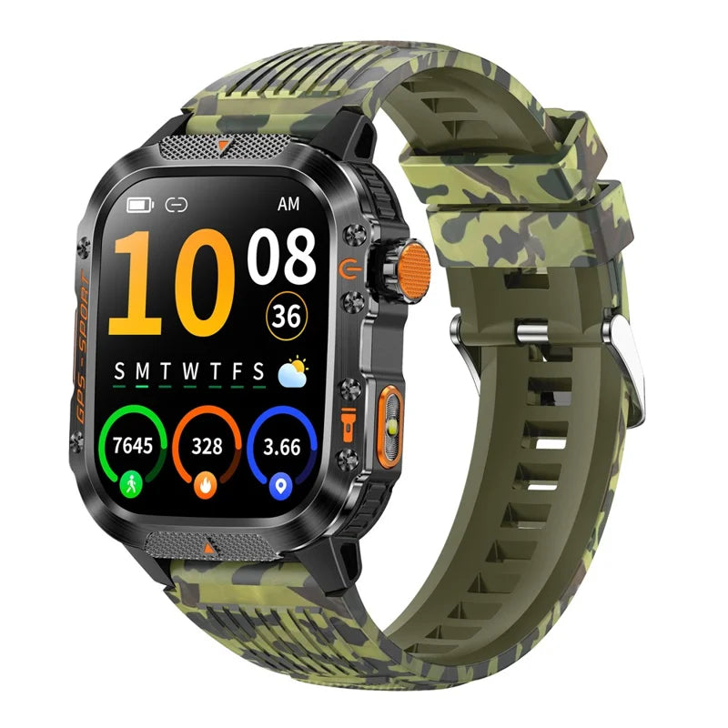 HT36 GPS Smartwatch with LED Flashlight & Bluetooth Calling