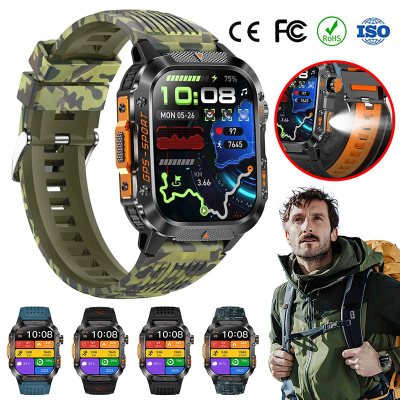 HT36 GPS Smartwatch with LED Flashlight & Bluetooth Calling