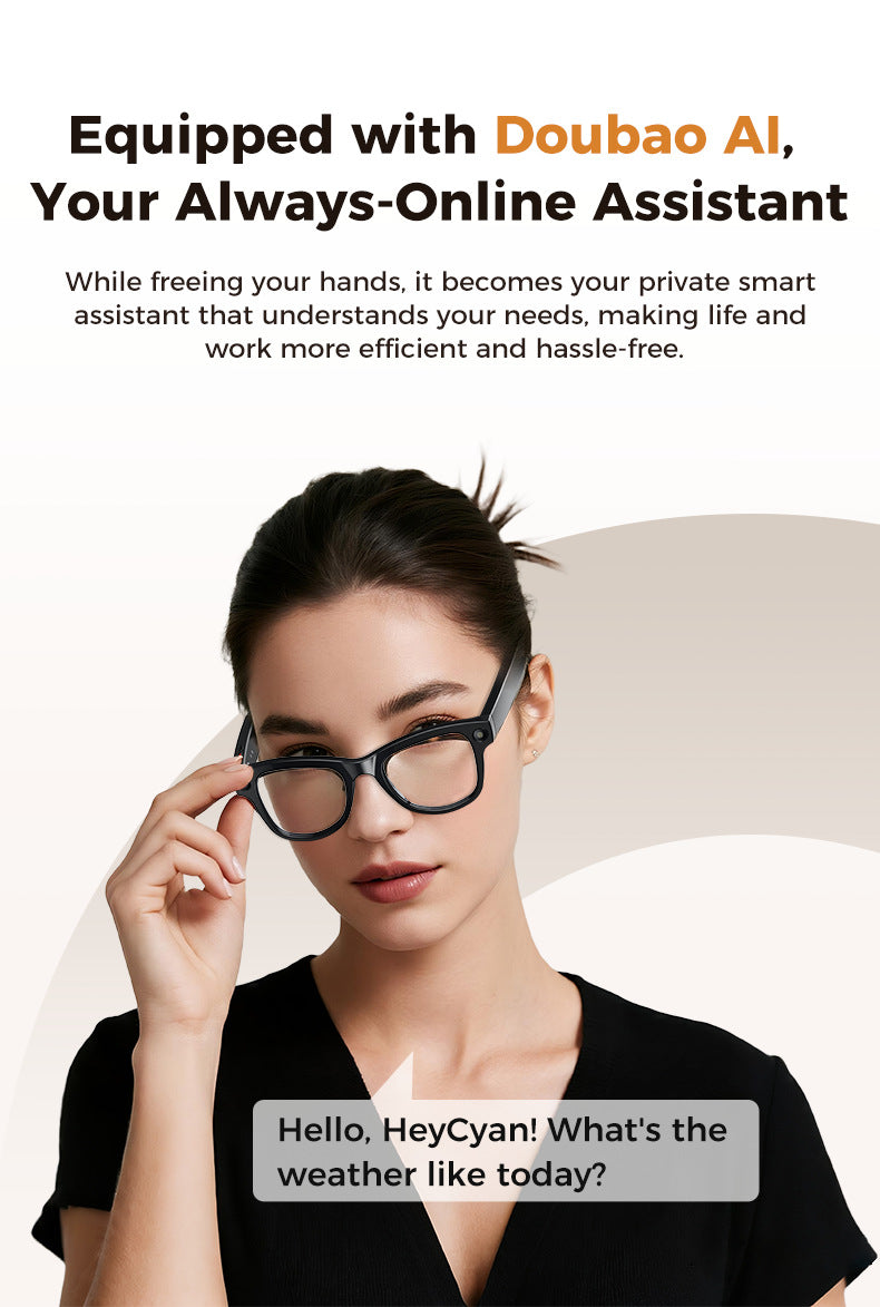 M02 Ultra AI Smart Glasses – 8MP Dual Camera, 32GB, ChatGPT, Real-Time Translation & IPX-5 | Two Lens Sets Included - Jackson’s Cool Stuff