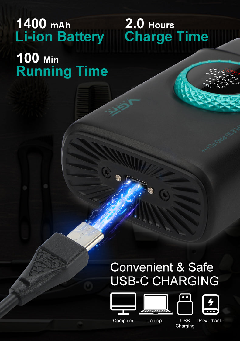 VGR V-378 Professional Electric Foil Shaver for Men – IPX5 Waterproof, USB Rechargeable
