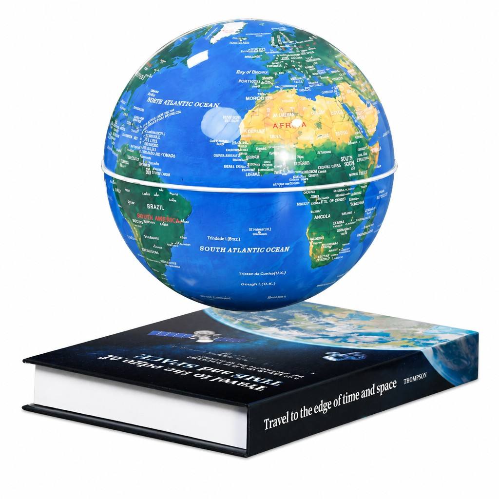 14cm LED Magnetic Levitating World Globe with Book or Round Base