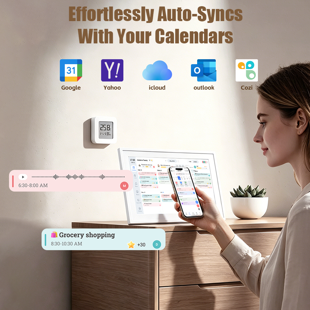 Digital Chore Chart – Smart Touchscreen Family Organiser & Wall Mount Display