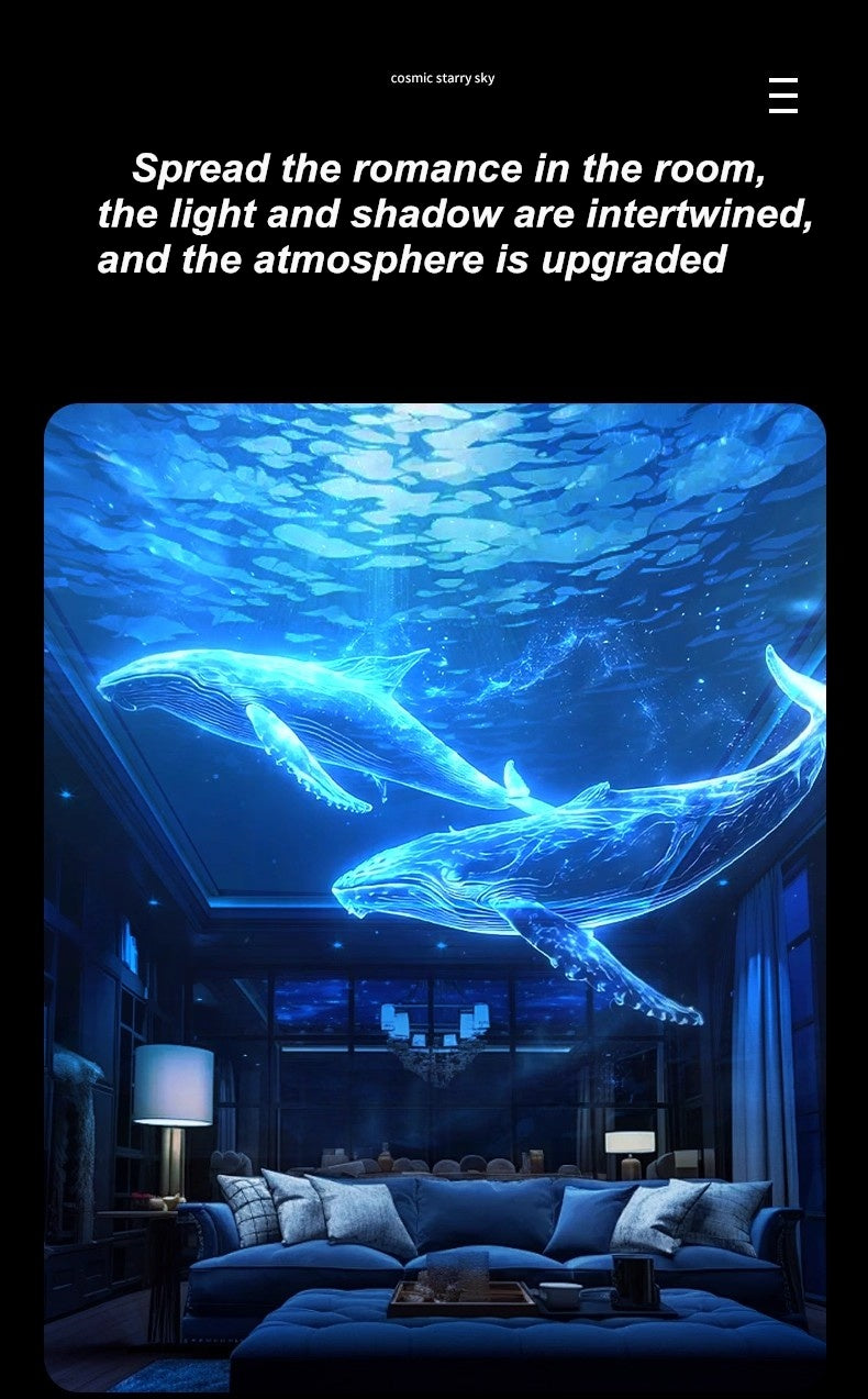 3D Galaxy Projector – 60 Dynamic Scenes, HD Planetarium with Bluetooth Speaker
