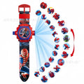 Kids Character Projection Digital Watch – Spiderman, Frozen, Hello Kitty & More