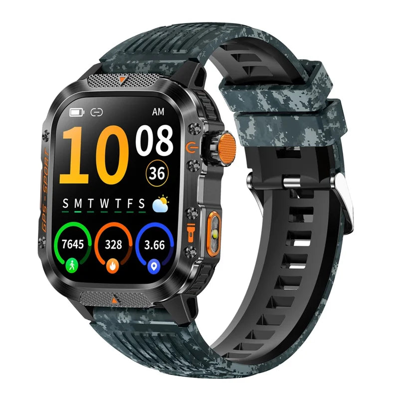 HT36 GPS Smartwatch with LED Flashlight & Bluetooth Calling