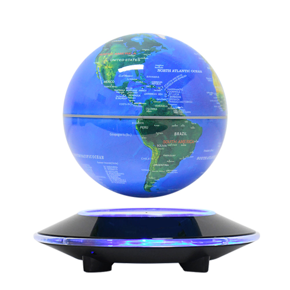 14cm LED Magnetic Levitating World Globe with Book or Round Base