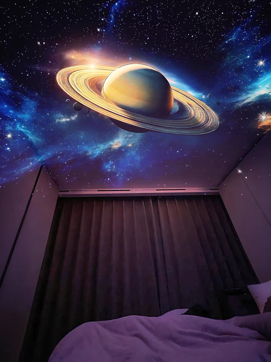 3D Galaxy Projector – 60 Dynamic Scenes, HD Planetarium with Bluetooth Speaker