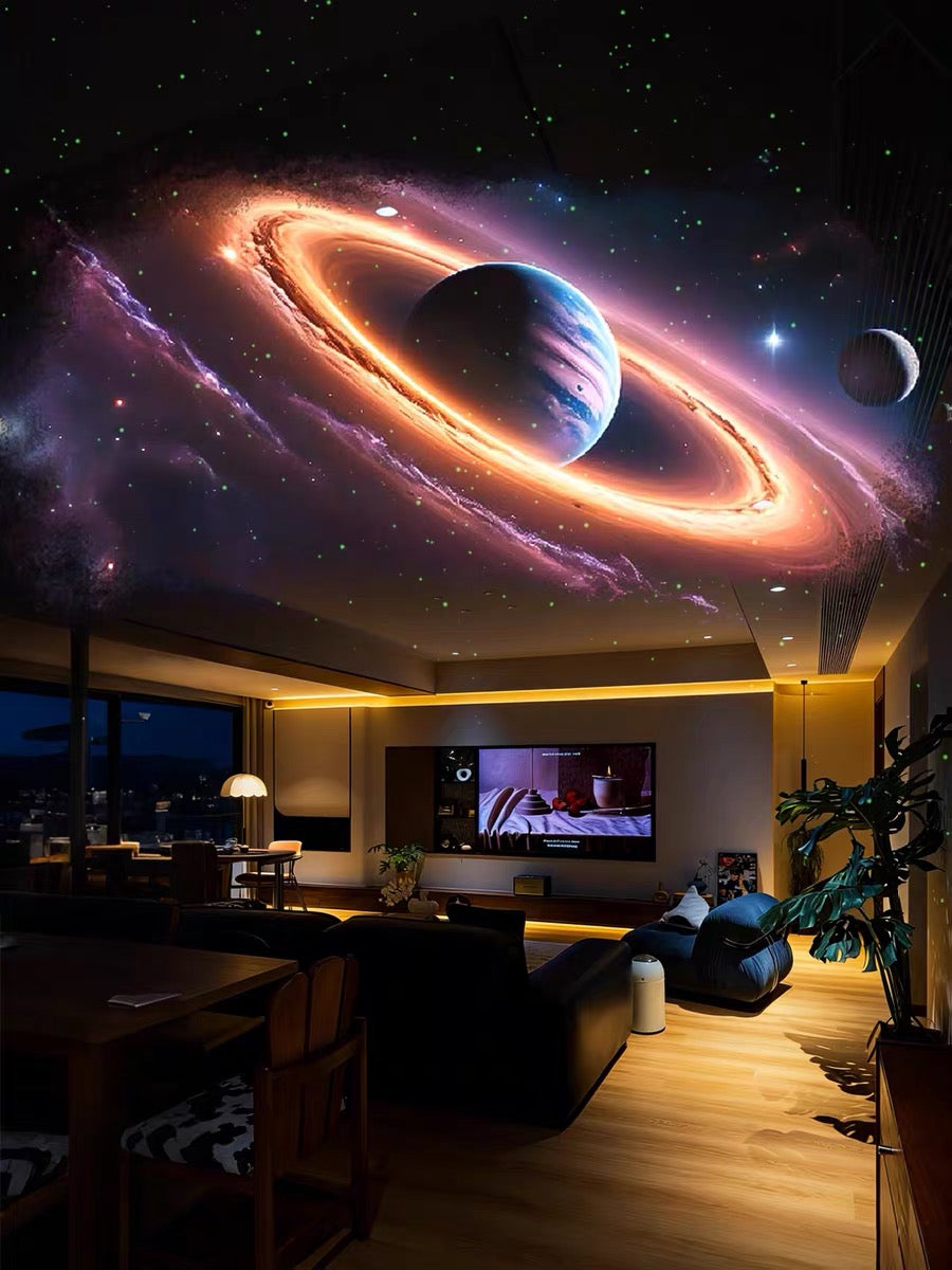 3D Galaxy Projector – 60 Dynamic Scenes, HD Planetarium with Bluetooth Speaker