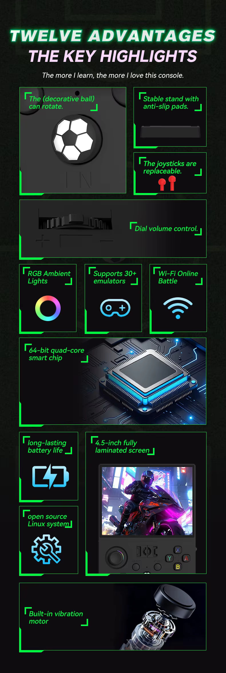 R36MAX 2 Handheld Game Console 4.5" | 128GB | Linux | Retro Pocket Gaming