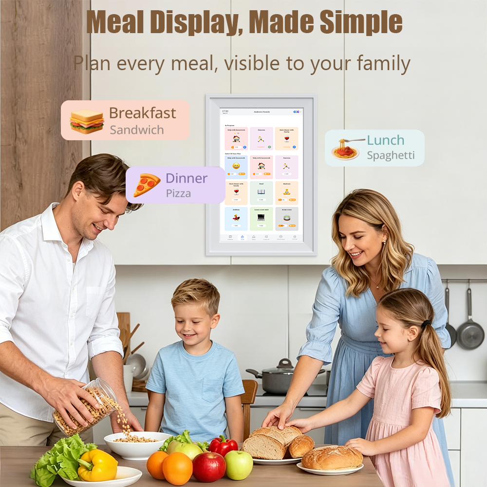 Digital Chore Chart – Smart Touchscreen Family Organiser & Wall Mount Display