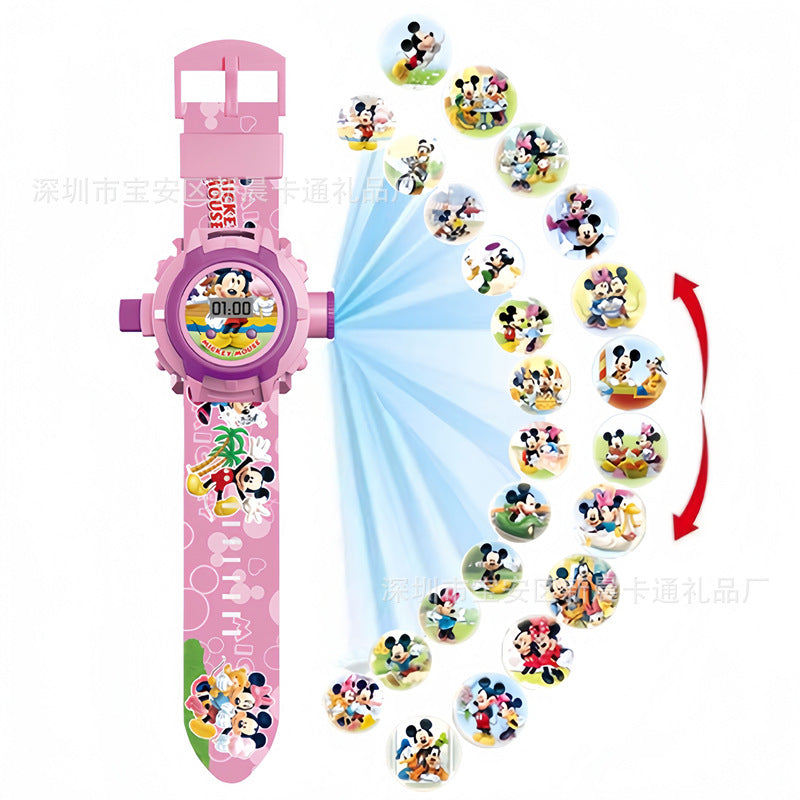 Kids Character Projection Digital Watch – Spiderman, Frozen, Hello Kitty & More