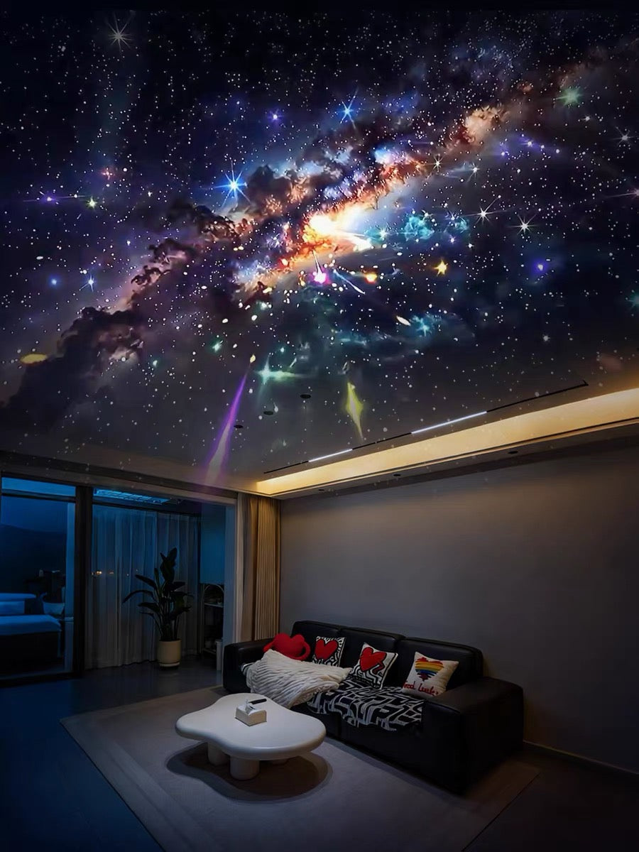 3D Galaxy Projector – 60 Dynamic Scenes, HD Planetarium with Bluetooth Speaker