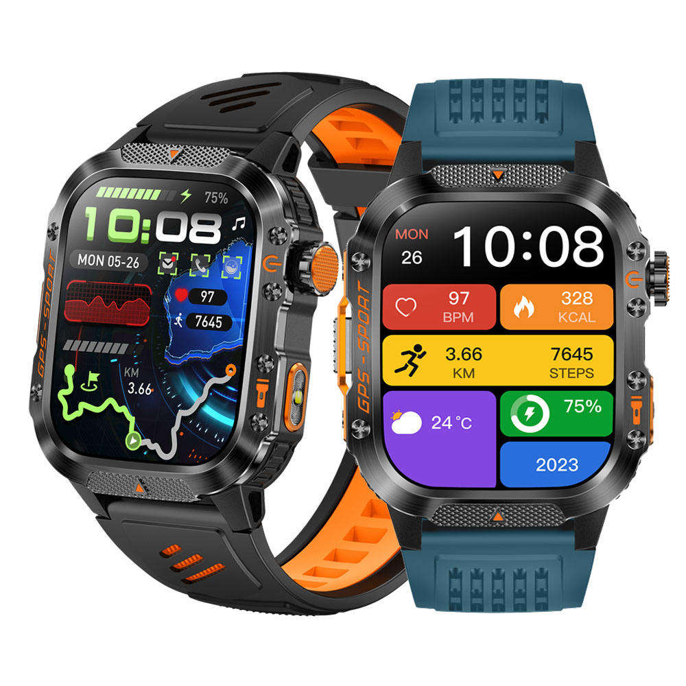 HT36 GPS Smartwatch with LED Flashlight & Bluetooth Calling