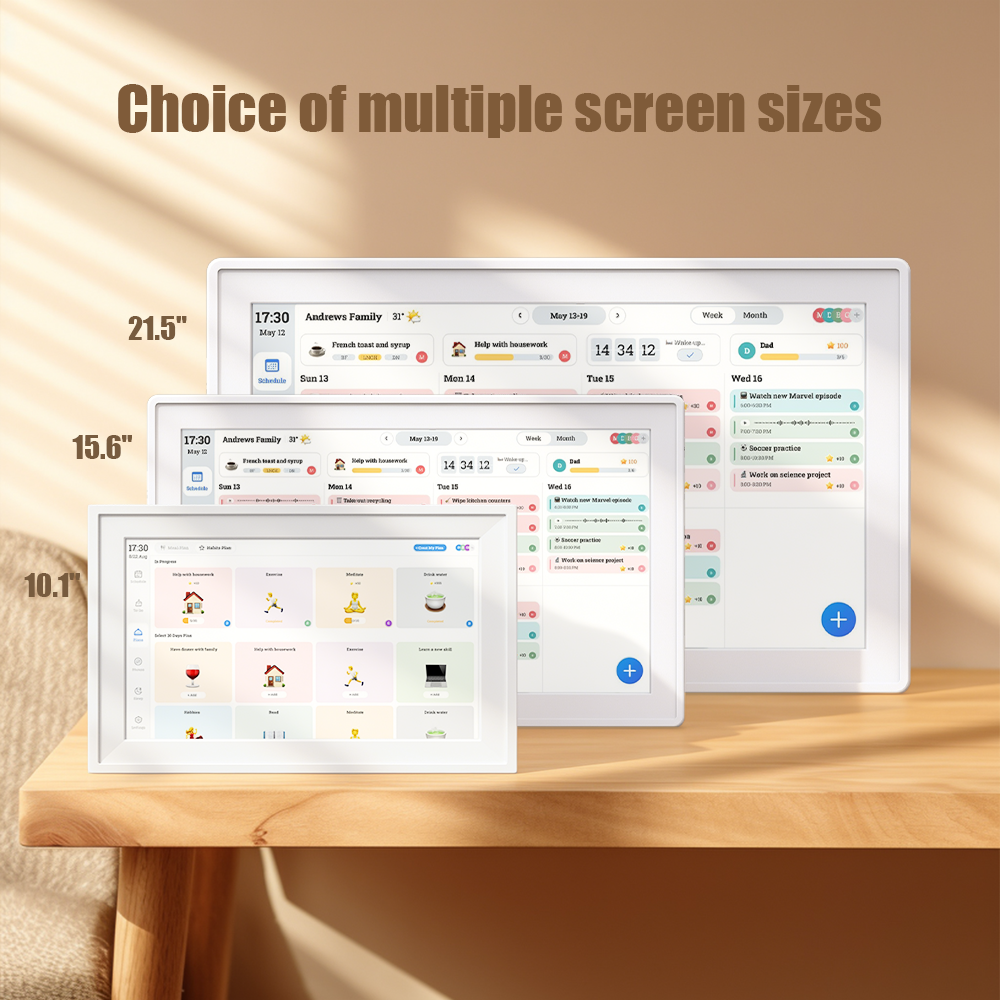 Digital Chore Chart – Smart Touchscreen Family Organiser & Wall Mount Display