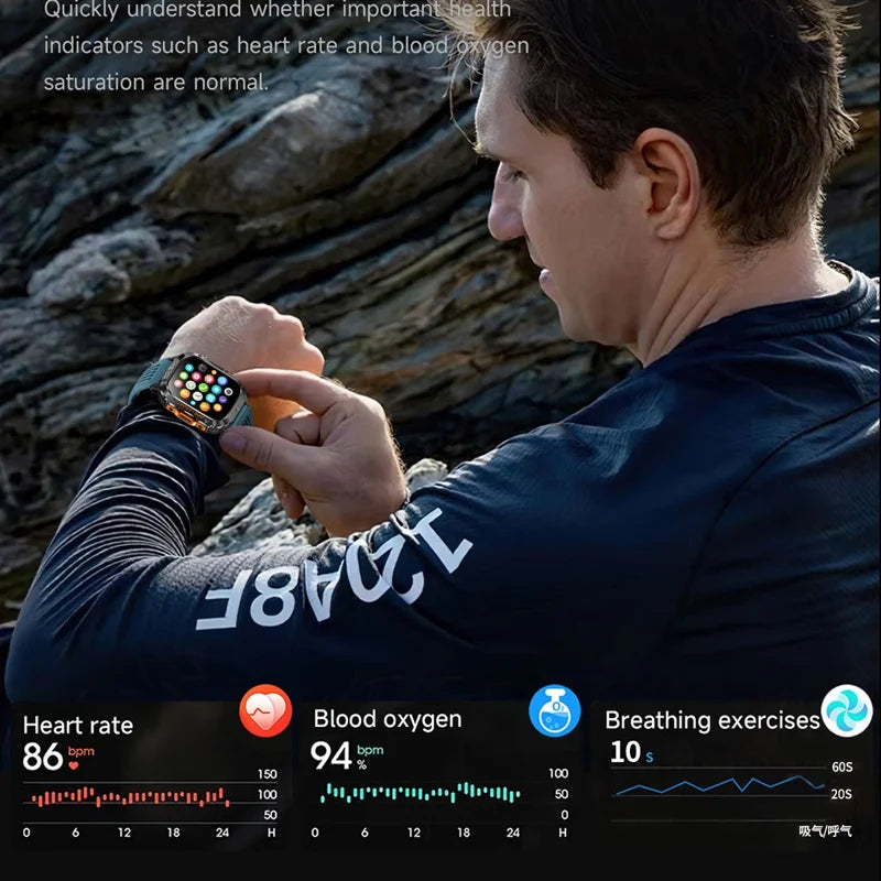 HT36 GPS Smartwatch with LED Flashlight & Bluetooth Calling