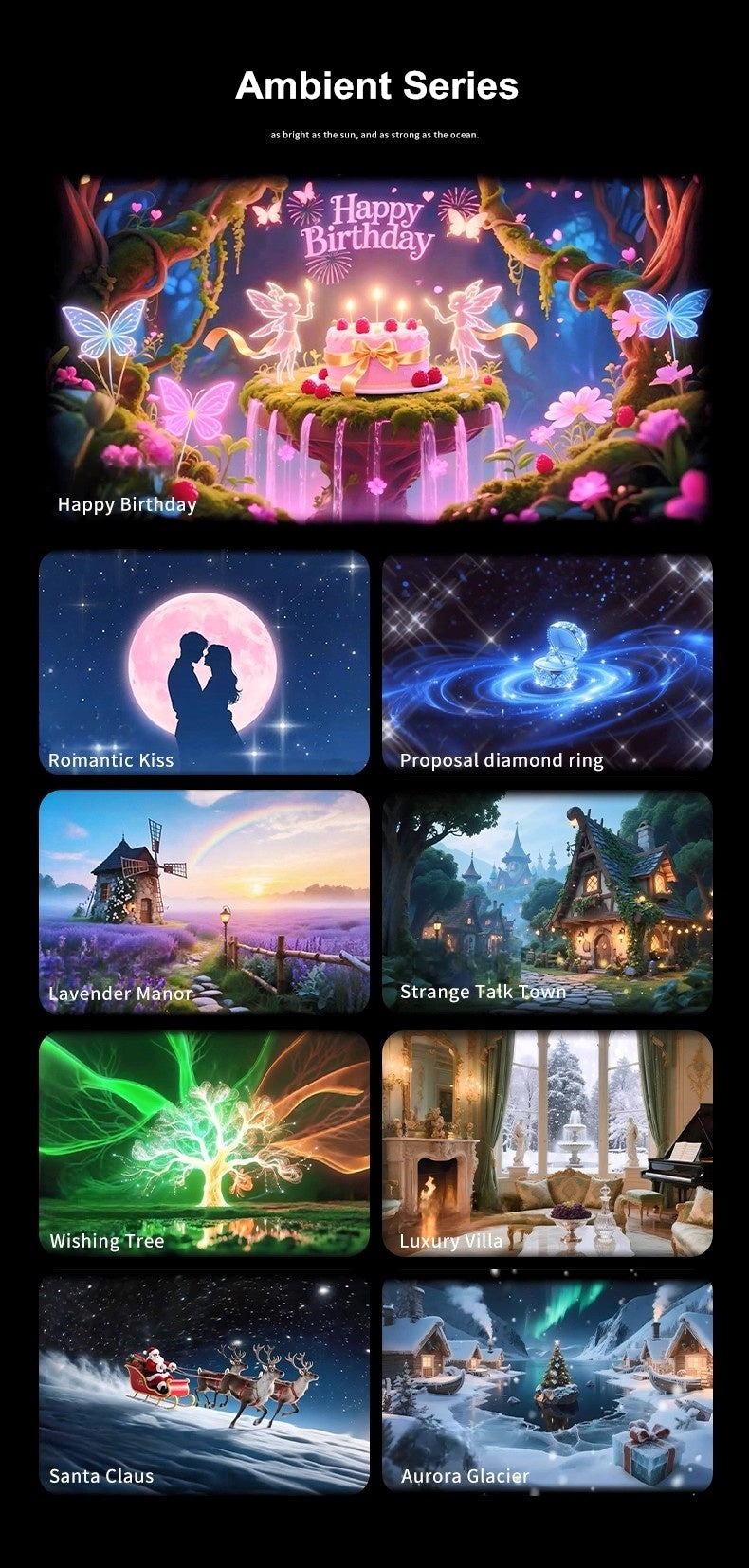 3D Galaxy Projector – 60 Dynamic Scenes, HD Planetarium with Bluetooth Speaker
