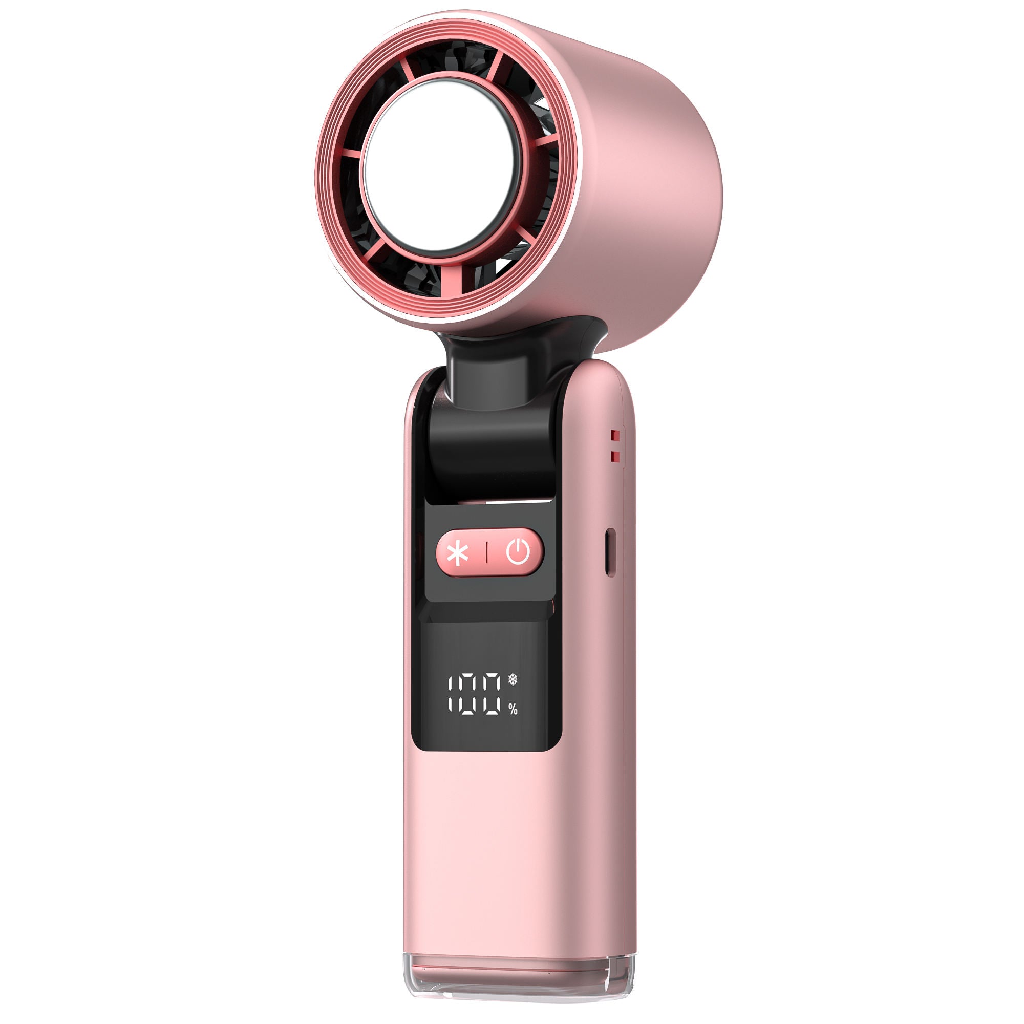 High-Speed Ice Compress Handheld Fan with Digital Display | 100 Speed Foldable Cooling Fan
