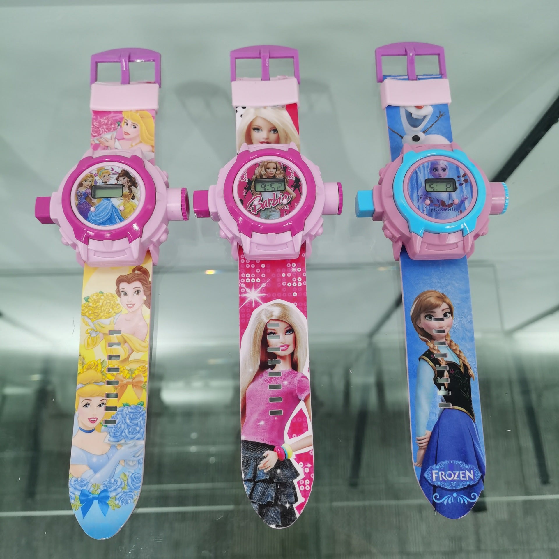 Kids Character Projection Digital Watch – Spiderman, Frozen, Hello Kitty & More