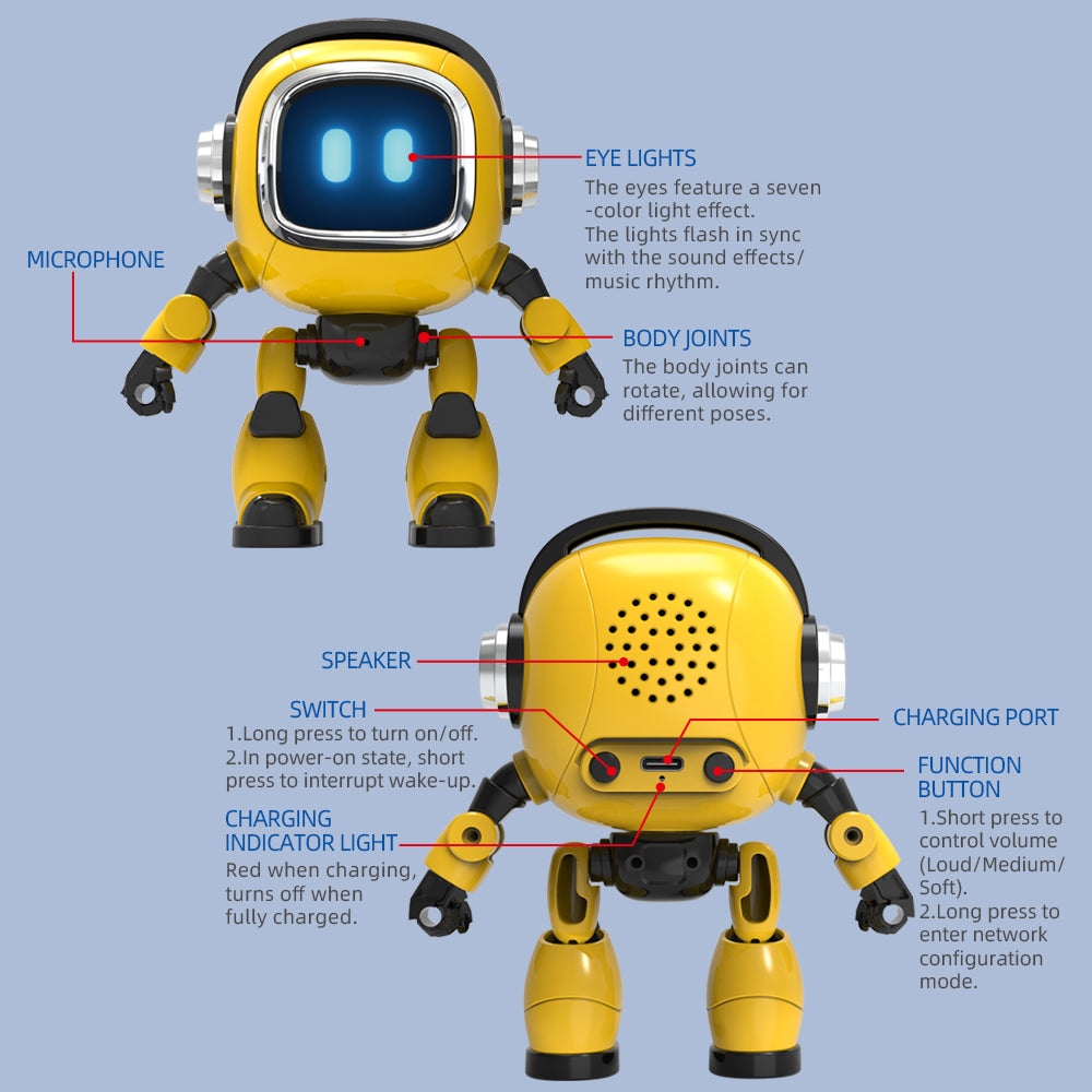 TechStar AI Robot – Intelligent Interactive Learning & Voice Control Toy for Kids