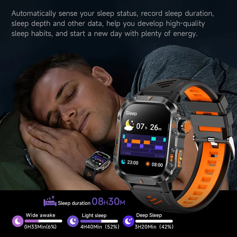 HT36 GPS Smartwatch with LED Flashlight & Bluetooth Calling