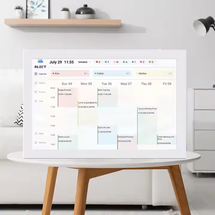 Digital Chore Chart – Smart Touchscreen Family Organiser & Wall Mount Display