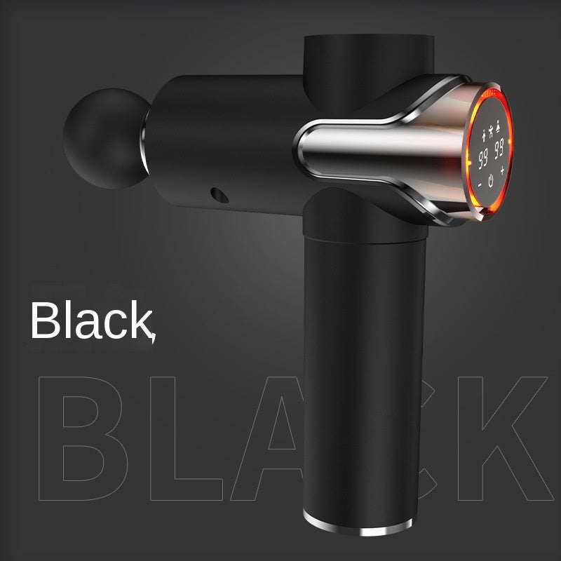 99-Speed Rechargeable Massage Gun with LCD Touch Screen and 4 Massage Heads