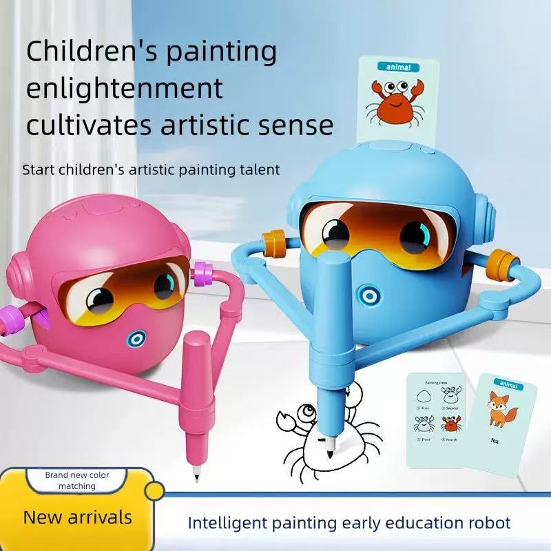 AI Drawing Robot for Kids, Interactive Automatic Drawing Educational Toy