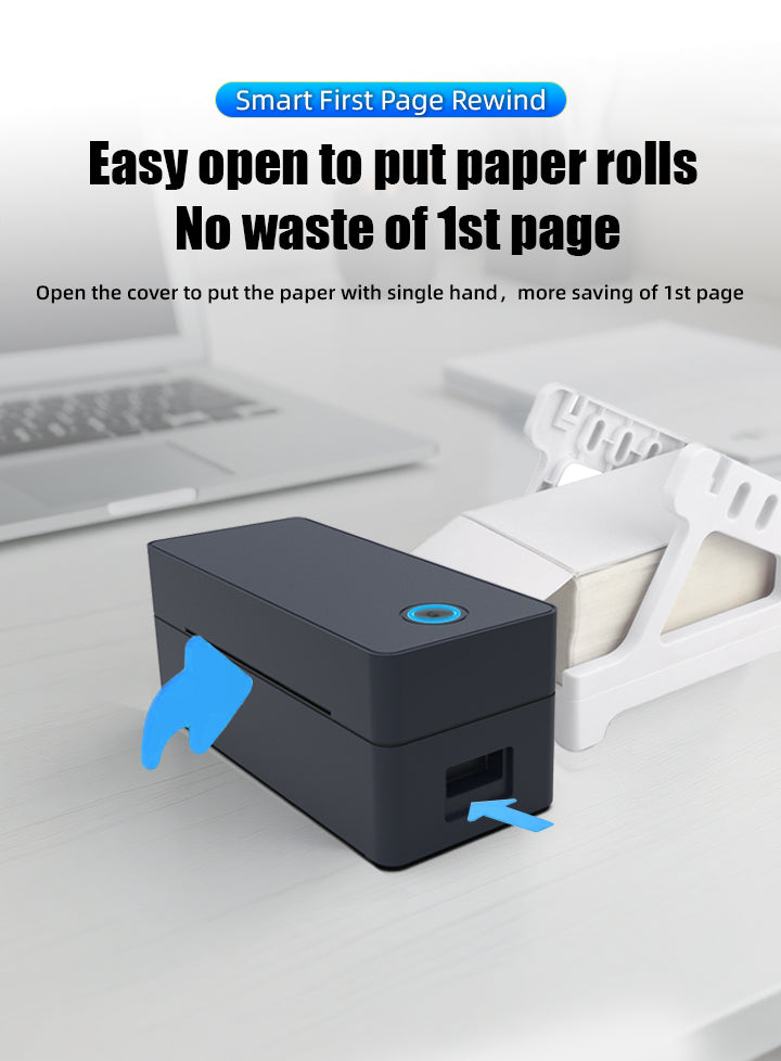Thermal Label Printer USB & Bluetooth – POS9260 | Android, iPhone, Windows & Mac