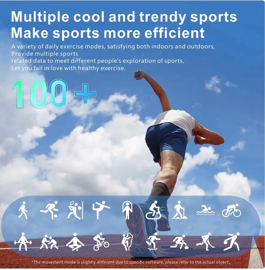 QX15 Smartwatch – Sport, Call, Voice Assistant, Hi-Fi Music & Body Temperature, Heart Rate