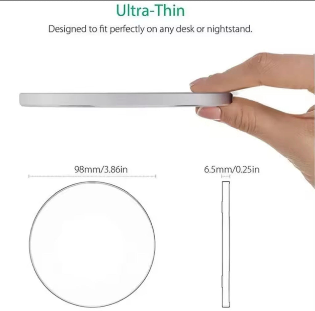 Desktop Wireless Fast Charger LED Light Pad For iPhone AirPods Watch Samsung