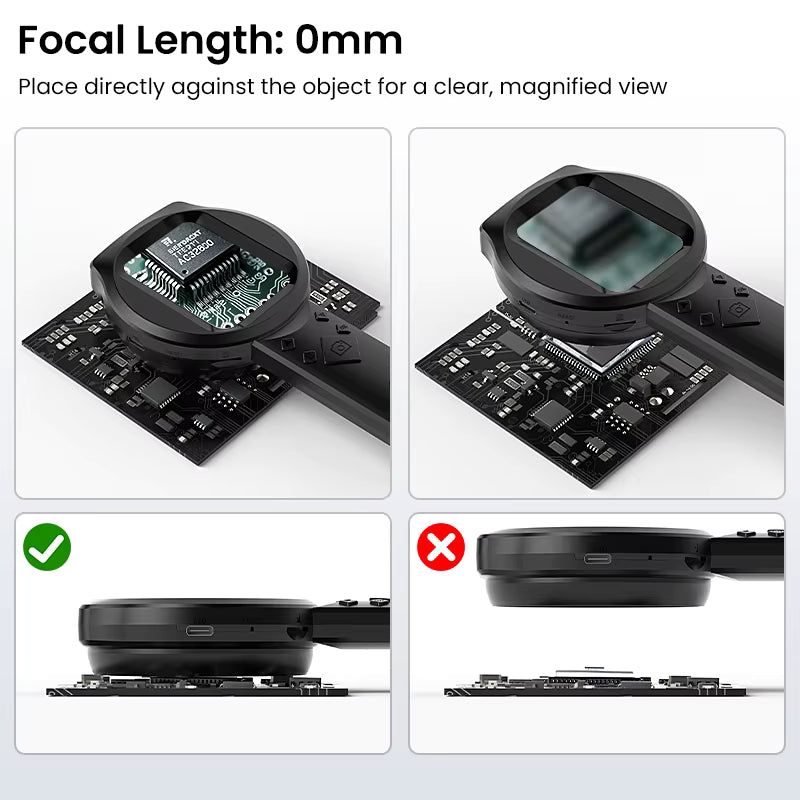 100X Portable Digital Magnifier 1080P HD Microscope | 2.8" IPS Screen | Electronics & Jewellery Inspection