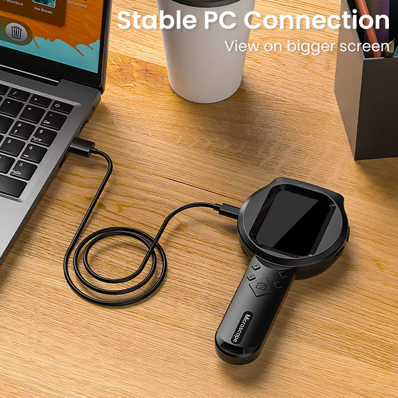 100X Portable Digital Magnifier 1080P HD Microscope | 2.8" IPS Screen | Electronics & Jewellery Inspection