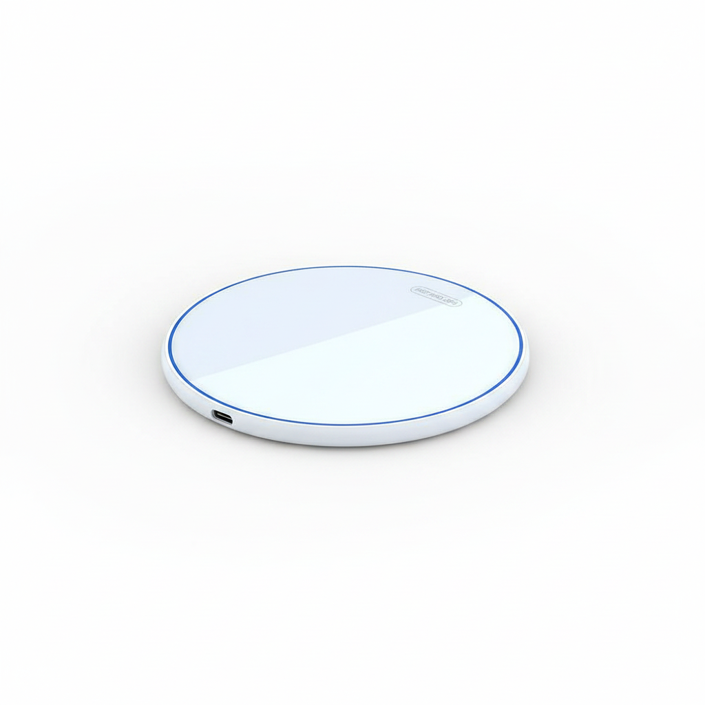 Clean white wireless charger pad product image