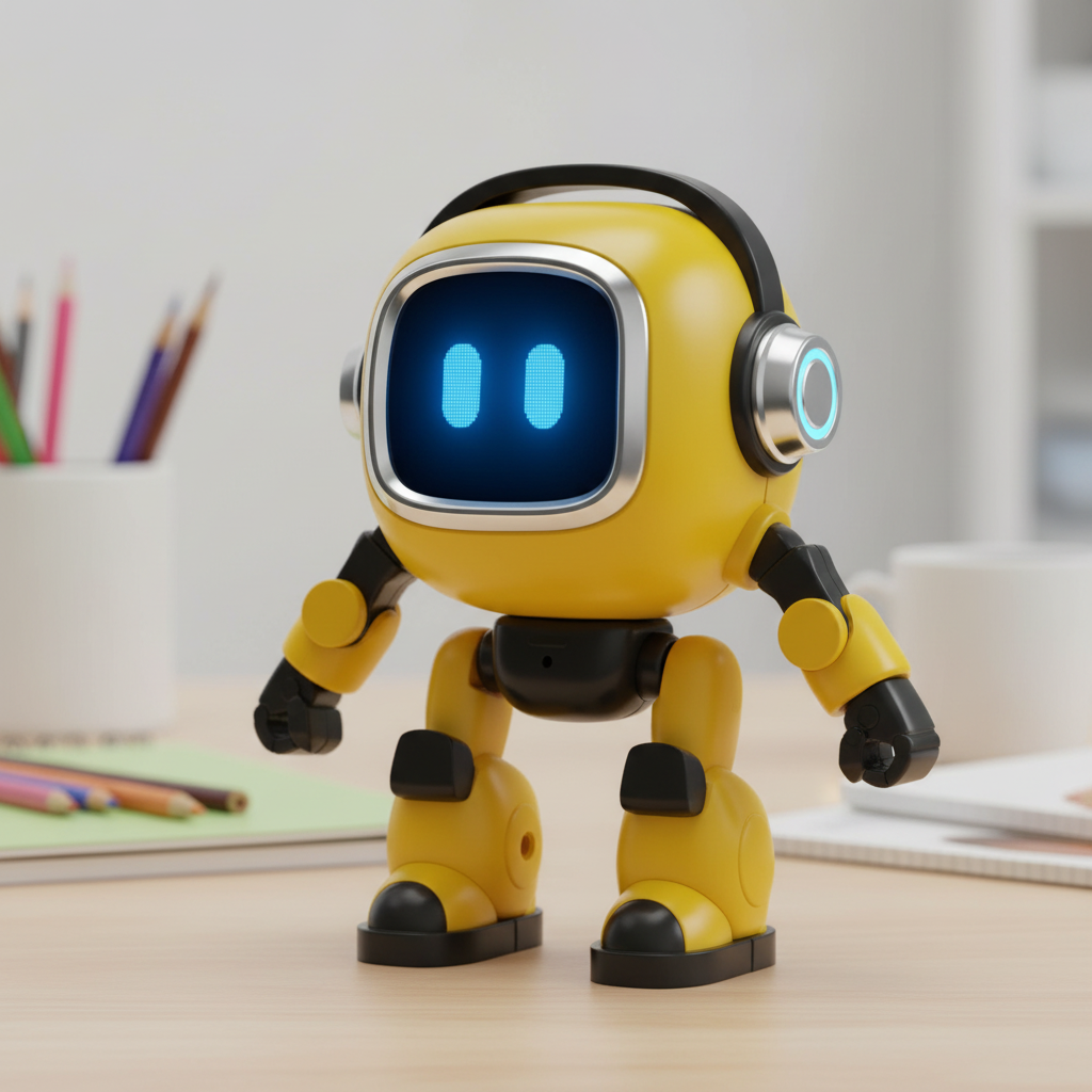 Corrected robot close-up without a smile