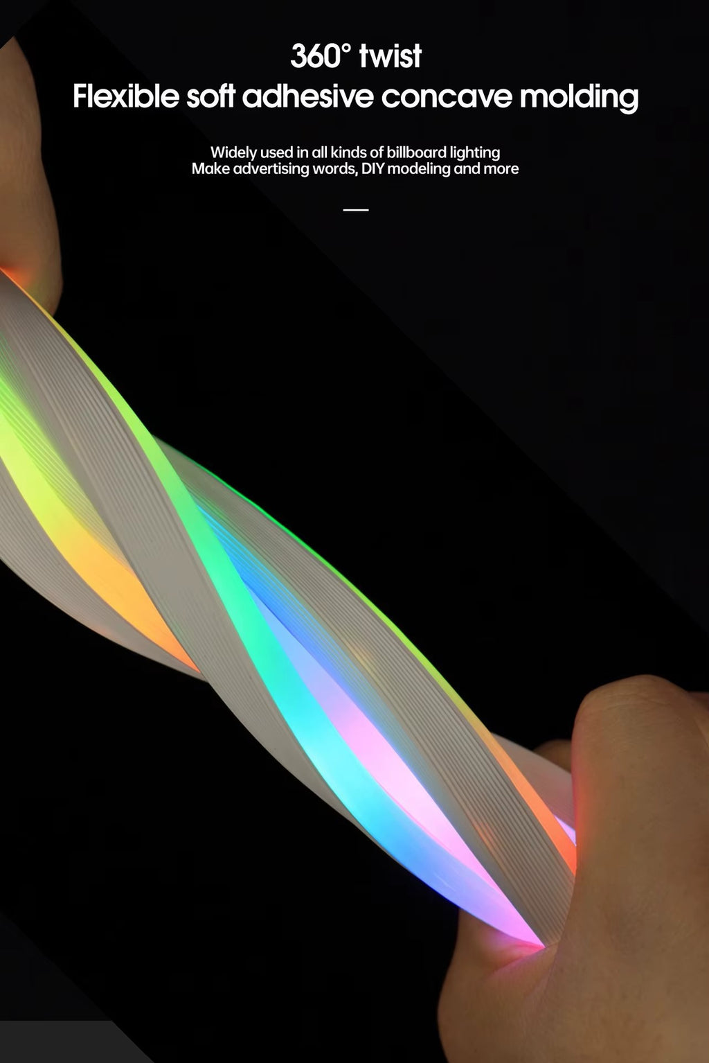 RGBIC LED PVC Neon Light Strip Kit – USB 5V, IP65 Waterproof, App Control