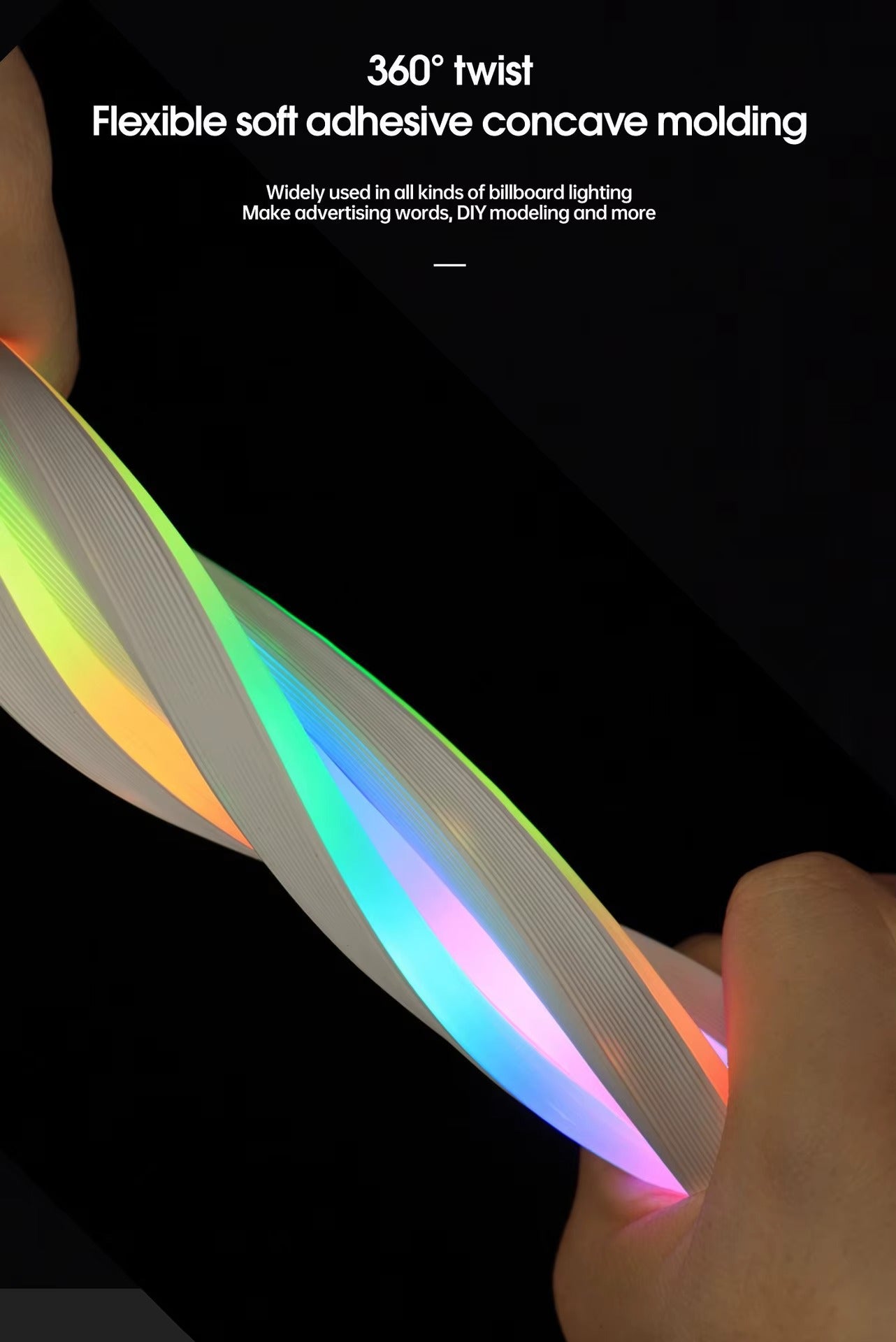 RGBIC LED PVC Neon Light Strip Kit – USB 5V, IP65 Waterproof, App Control
