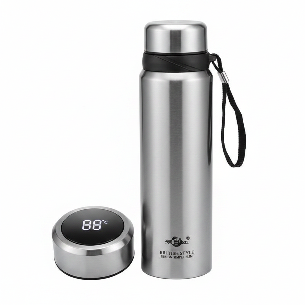 Smart Stainless Steel Water Bottle 1000ml with LED  Display - Jackson’s Cool Stuff