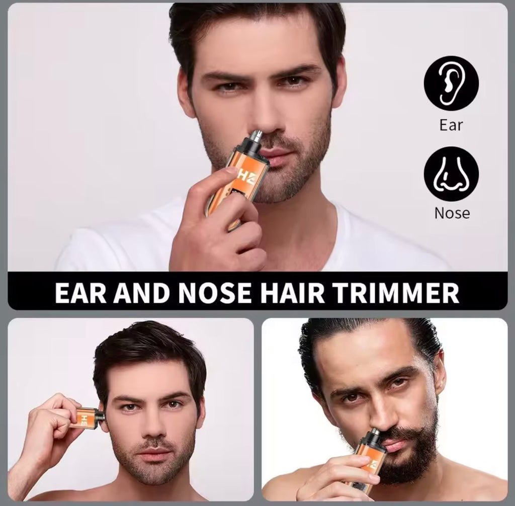Electric Rechargeable Nose Hair Trimmer for Men & Women - Portable Mini USB