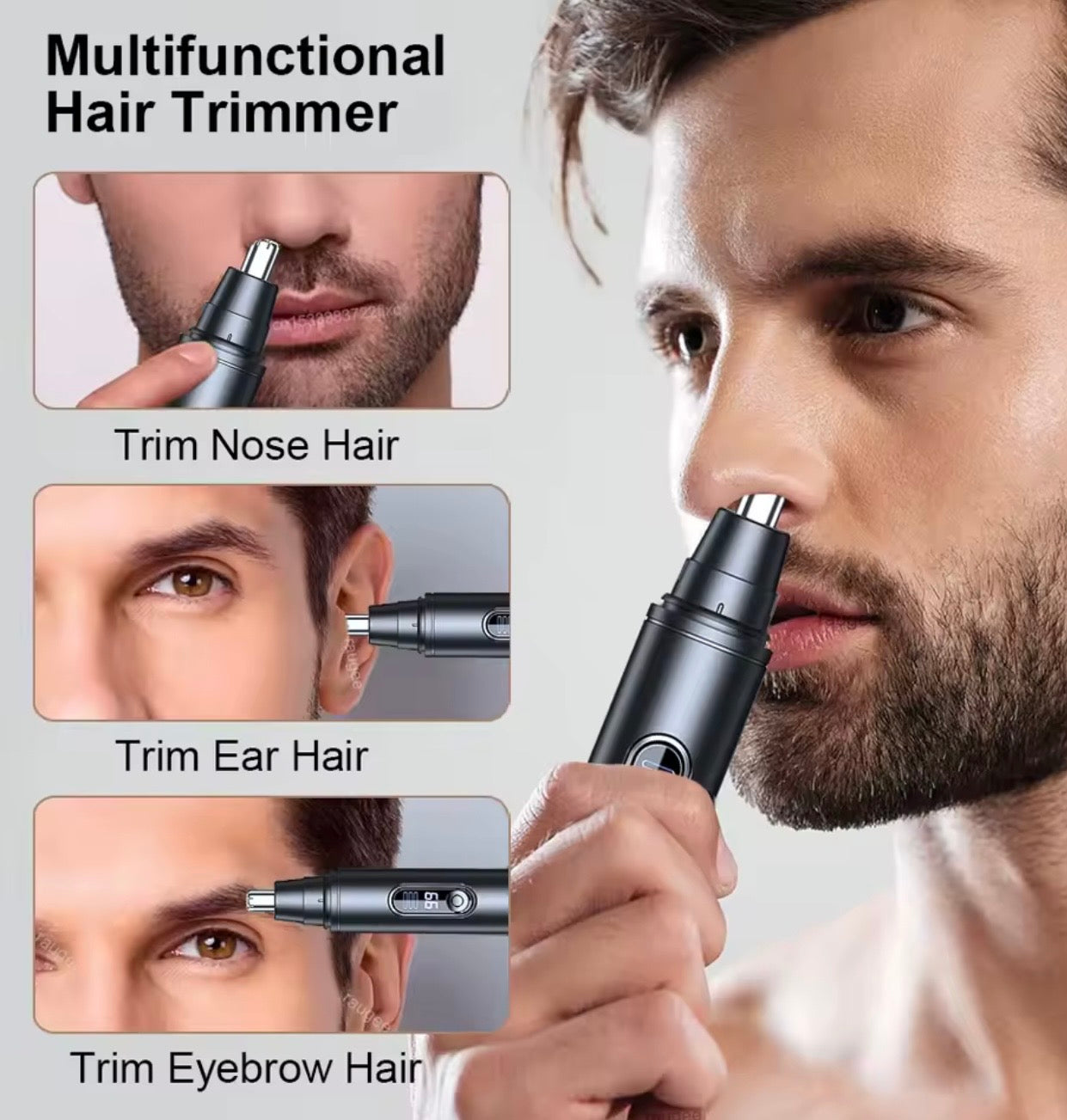Rechargeable Mini Nose Hair Trimmer For Nose, Ear And Eyebrow