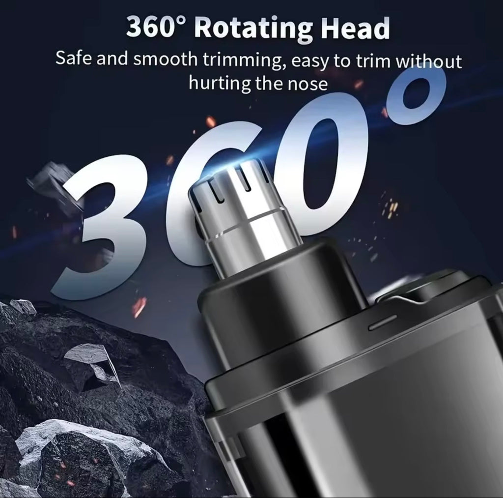 Electric Rechargeable Nose Hair Trimmer for Men & Women - Portable Mini USB