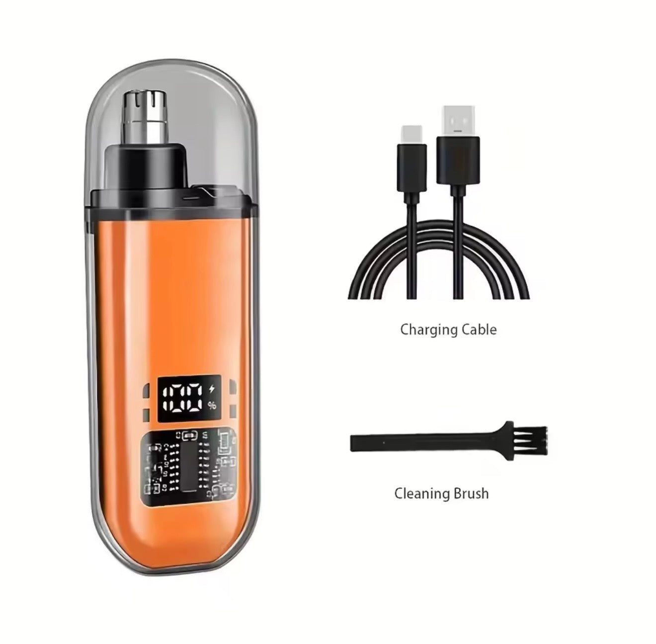 Electric Rechargeable Nose Hair Trimmer for Men & Women - Portable Mini USB